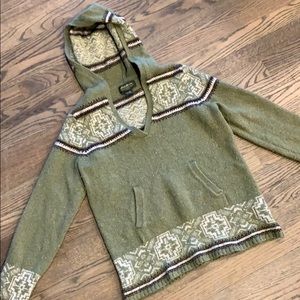 Eddie Bauer wool blend hooded sweater